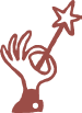 icon of hand with magic stick