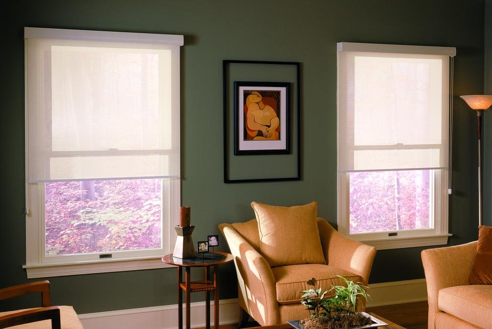 Roller shade white